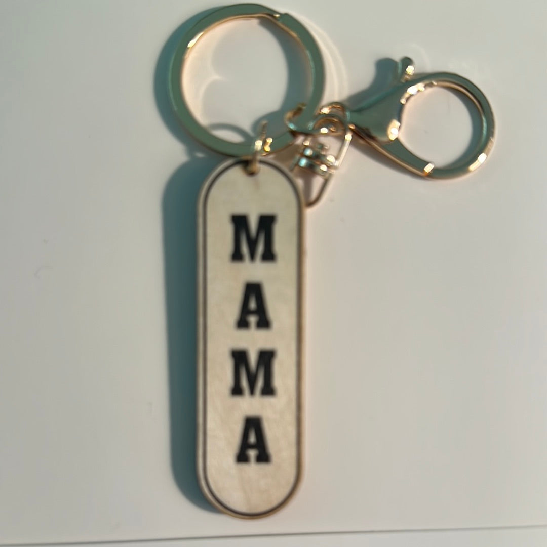 Wood & Acrylic Key Chain